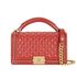 Medium Boy Top Handle Flap Bag, front view